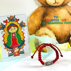 Blessed Virgencita Bracelet Baby Protection Bracelet Virgin Mary Virgencita Pulsera Catholic Bracelet Baptism Gift Virgen de Guadalupe