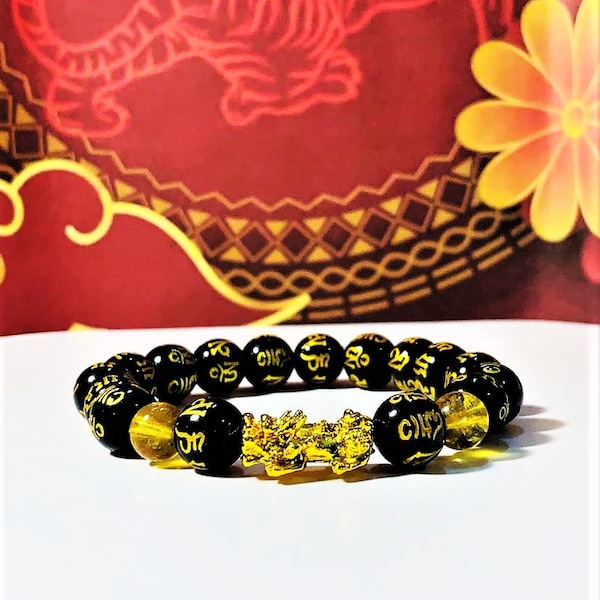 Blessed Feng Shui Bracelet, Wealth Bracelet, Good Fortune, Pi Xiu Bracelet, Prosperity, Chinese Talisman, Protection Bracelet, Money