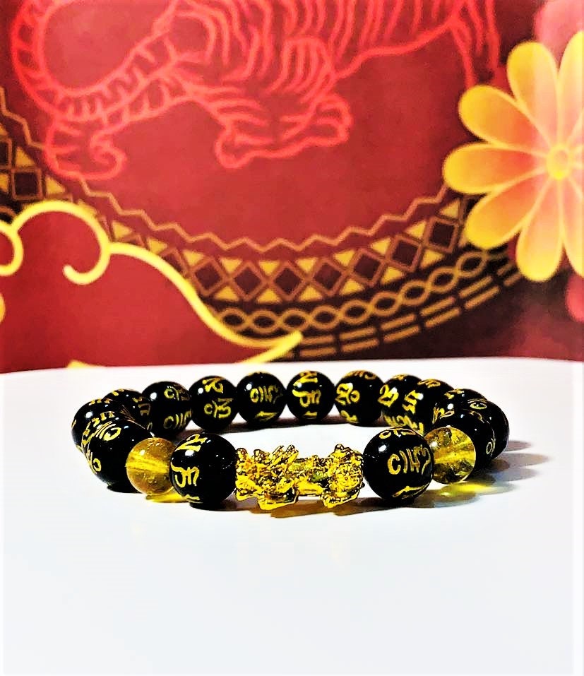 One Feng Shui Bracelet | Good Luck Bracelet Feng Shui | Obsidian Bracelet  Feng Shui - Bracelets - Aliexpress