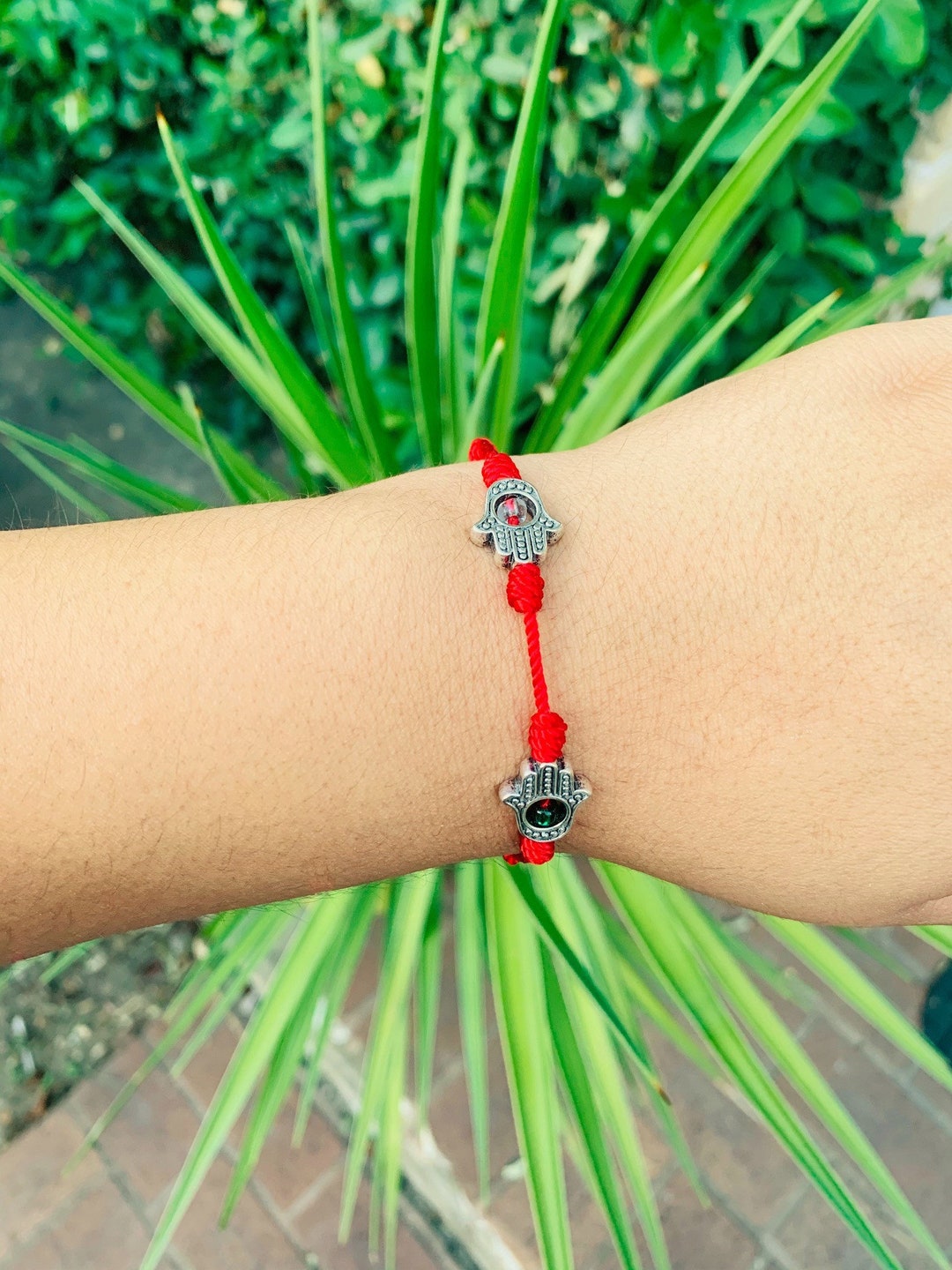 Hamsa Hand Bracelet, Bracelet Against Evil, Red String Bracelet