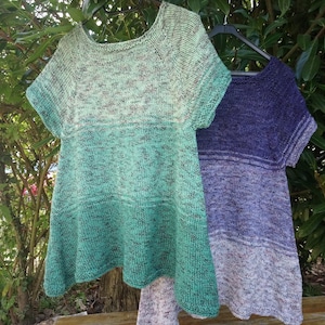 Knitting instructions for a Tri Color 1.0 tunic in German