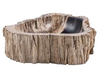 Petrified wood sink