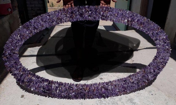 Amethyst Geode Mirror Frame