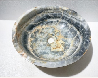 Blue onyx sink