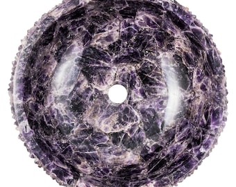 Amethyst geode sink
