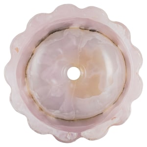 Pink onyx sink