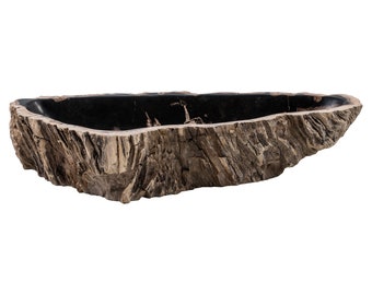 Petrified wood sink
