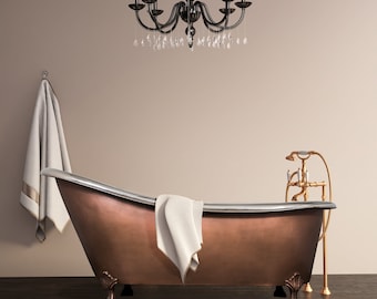 Antique copper bathtub