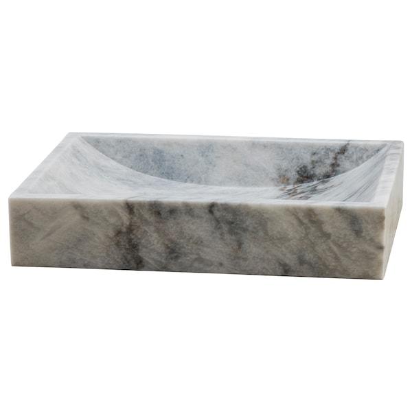 White zebra marble sink