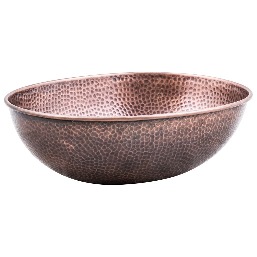 Copper Oval Sink Etsy