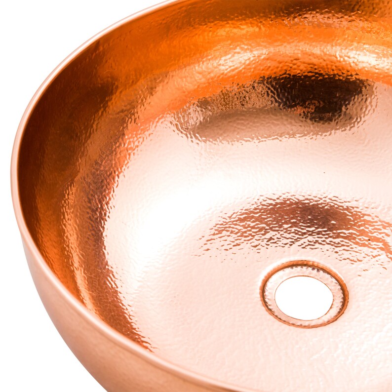Hammered Copper Vessel Sink Etsy UK