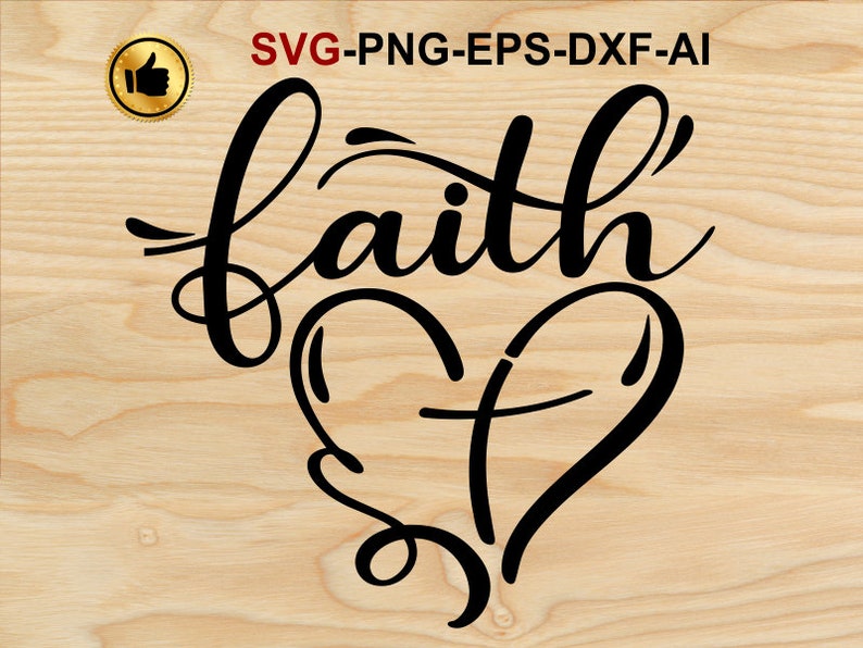 Download Faith SVG Faith Heart SVG Faith Heart Heart SVG Love Svg | Etsy