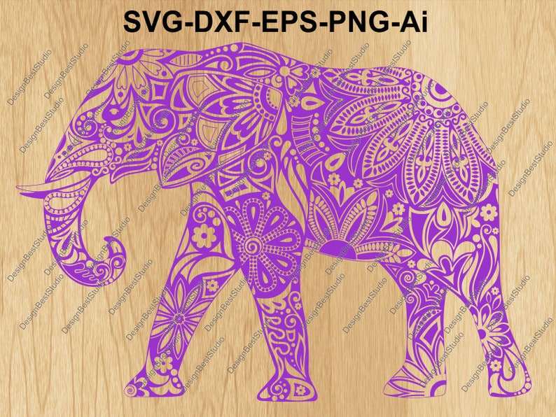 Download Elephant svg cut files Elephant mandala elephant cricut | Etsy