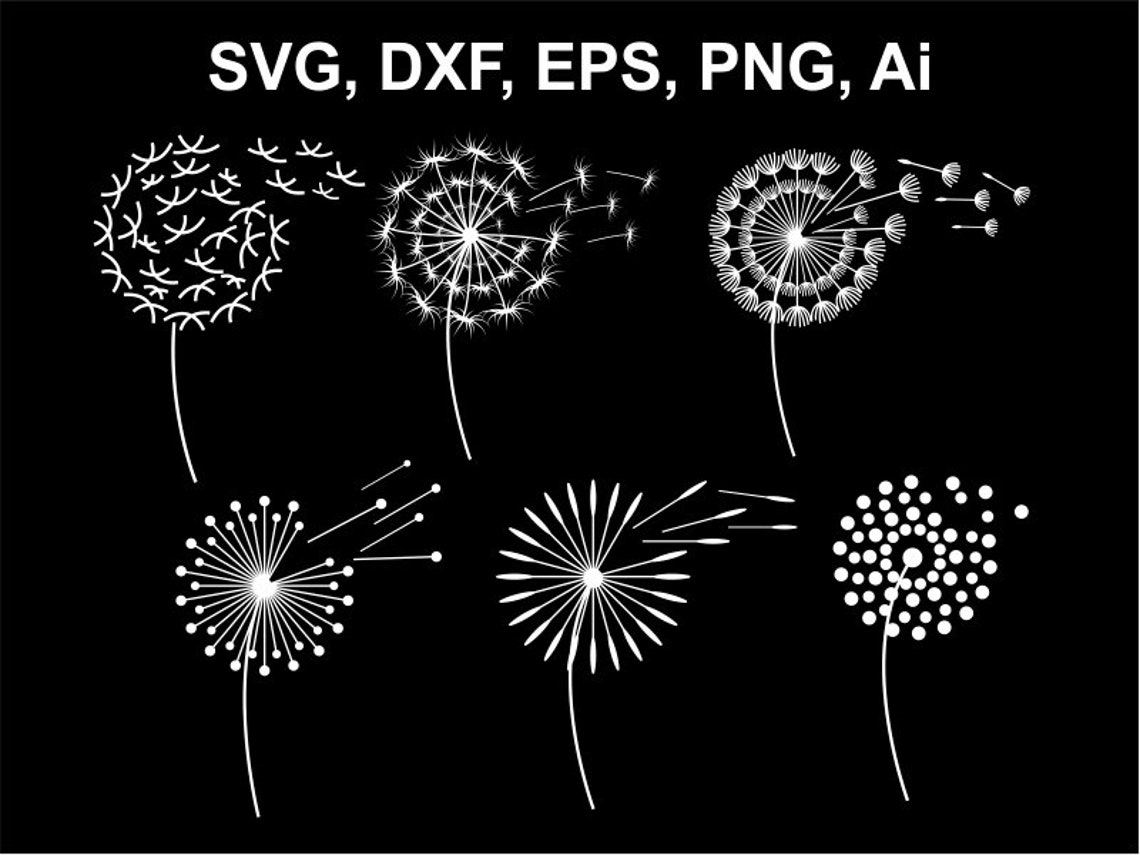 Download Dandelion svg cut files dandelion cricut files dandelion | Etsy
