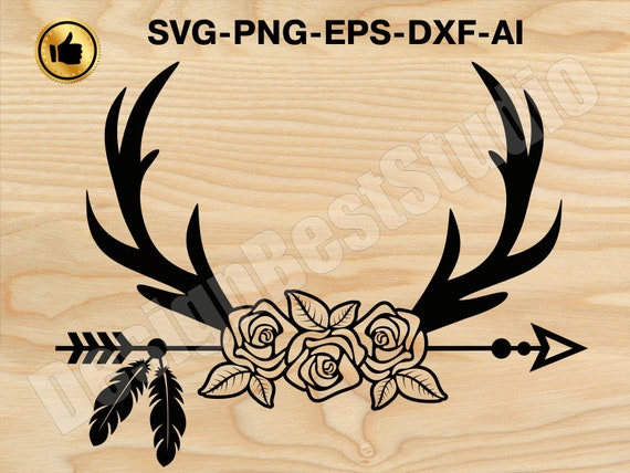 Free Free Floral Antler Svg 175 SVG PNG EPS DXF File