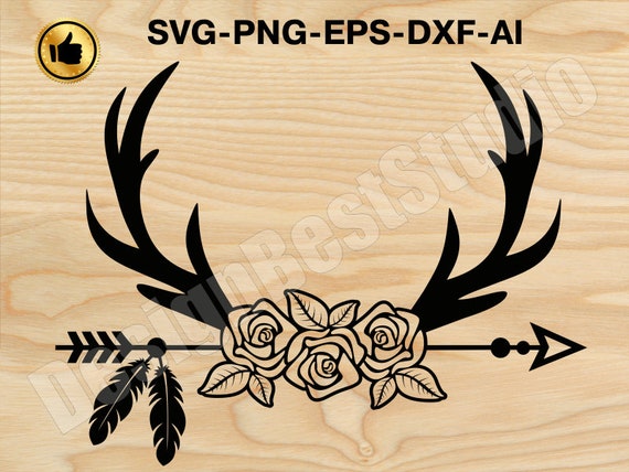 Free Free 204 Floral Antler Svg SVG PNG EPS DXF File