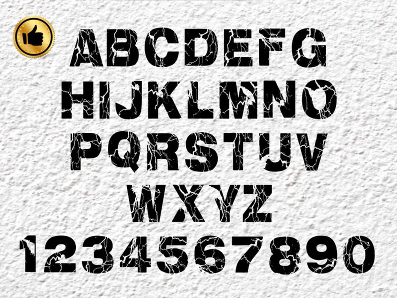 Download Distressed font svg grunge font alphabet svg Vintage font ...