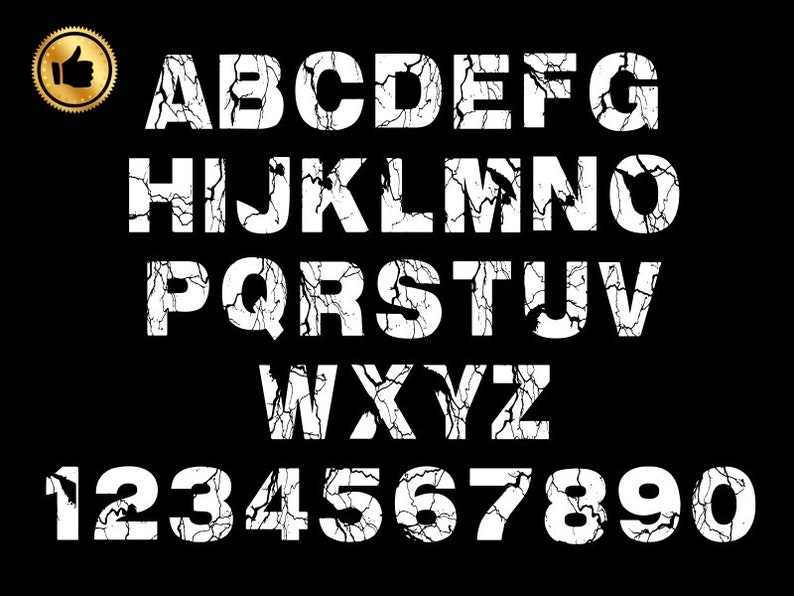 Download Distressed font svg grunge font alphabet svg Vintage font ...