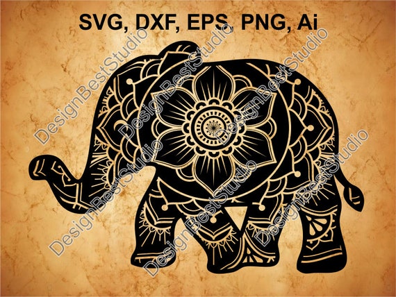 Download Baby Elephant Svg Elephant Svg Mandala Elephant Baby Animal Etsy