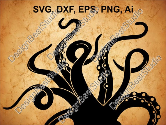 Octopus Svg Octopus Tentacles Svg Vector Octopus Tentacles Etsy