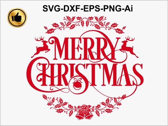 Download Free Merry Christmas Svg Christmas Svg File Christmas Clipart Etsy SVG DXF Cut File