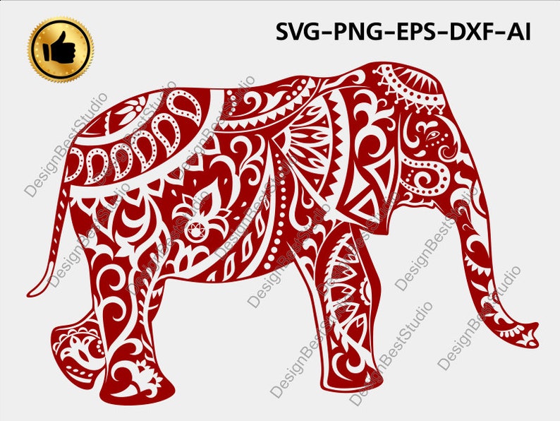 Free Free 279 Elephant Mandala Cricut SVG PNG EPS DXF File