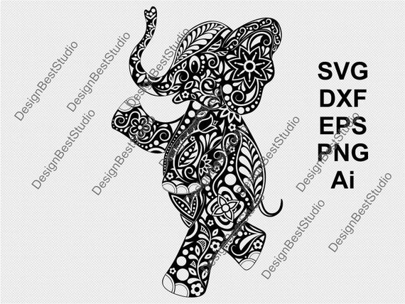 Free Free 224 Lotus Elephant Mandala Svg SVG PNG EPS DXF File