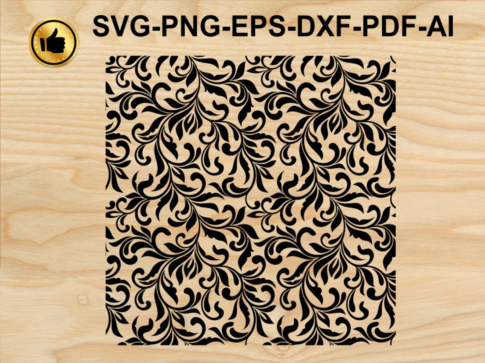 Seamless Floral pattern2 Western pattern SVG floral digital Etsy