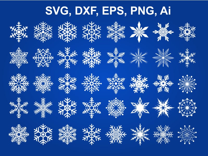 Snowflake svg cut files snowflake cricut files snowflake Etsy