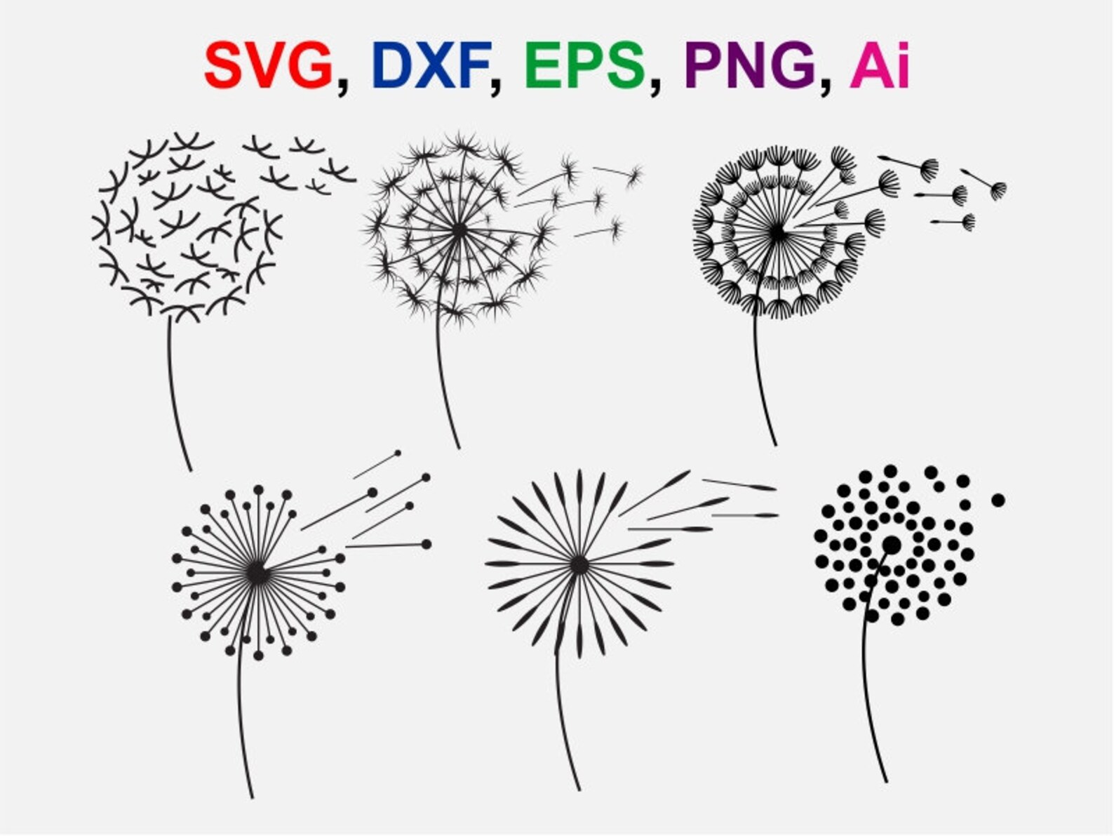 Цветок одуванчика диаграмма