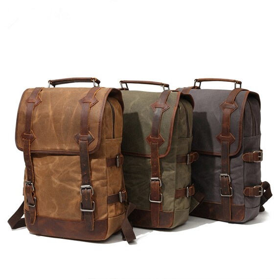 etsy canvas backpack