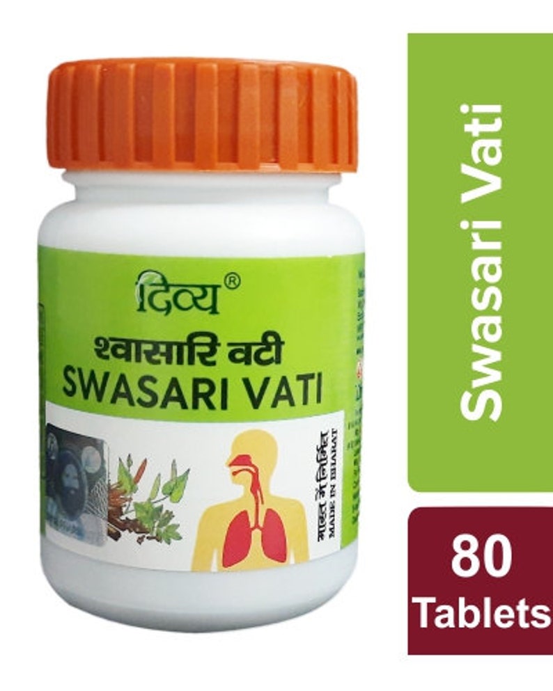 Patanjali Divya Swasari Vati 80 Tablets Per Bottle Respiratory Etsy