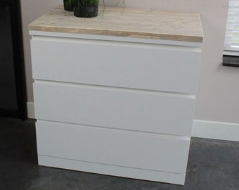 Plateau en bois pour commode IKEA Malm 3 - 80,5x48,6x3cm
