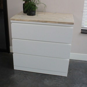Holzplatte für IKEA Hemnes Kommode mit 2 Schubladen Bild 1