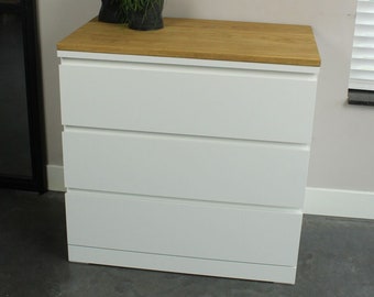 Oak Top for IKEA Malm Chest of drawers 3 - 80.5x48.6x2cm