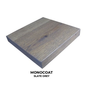 Plateau en chêne pour table de chevet IKEA Hemnes 46,5x35,4x2cm Monocoat Slate-Grey