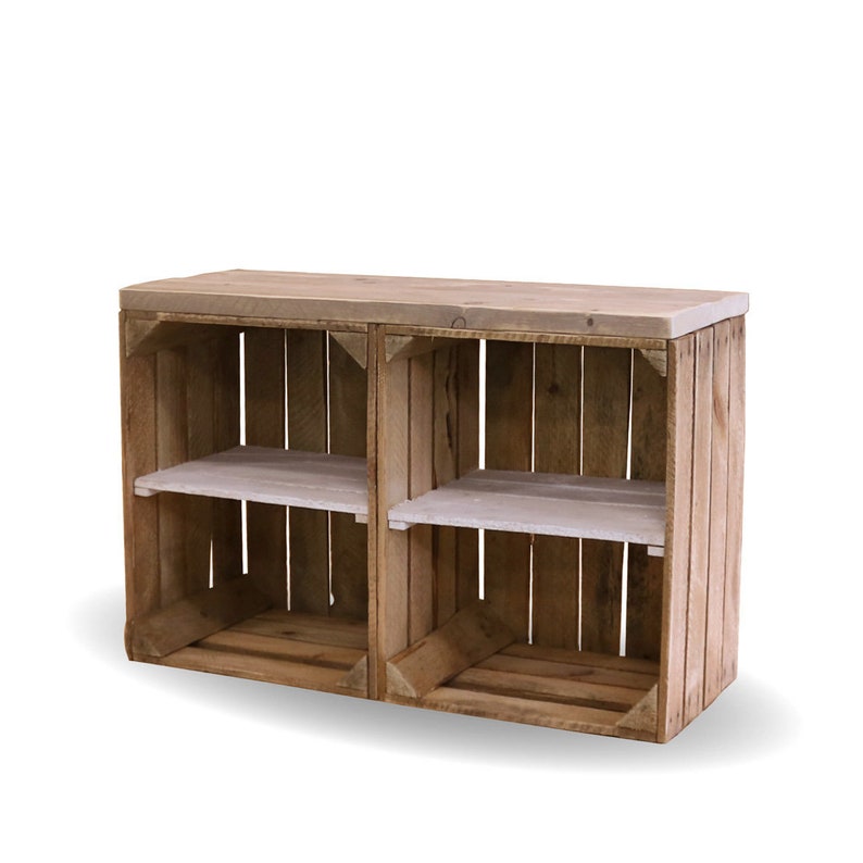Fruit Box Cabinet Old With White Shelf 2 Image 0