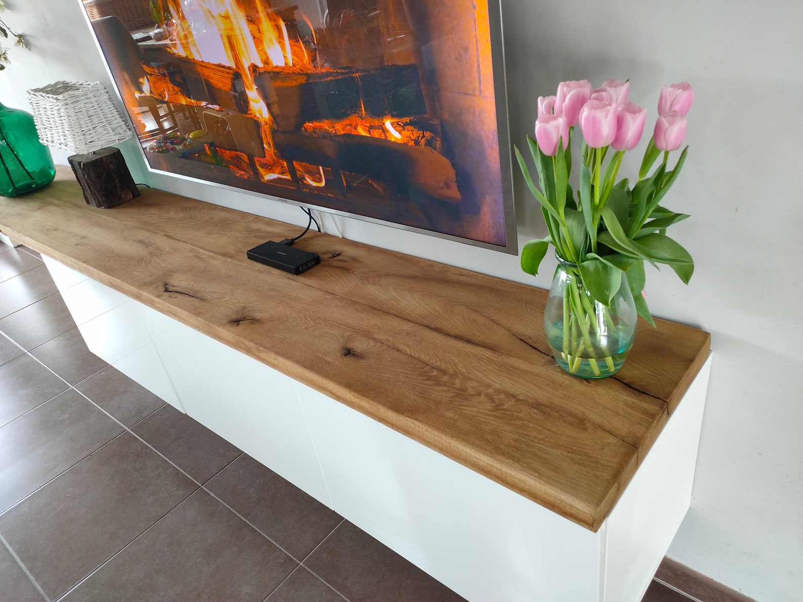 IKEA Besta Deckplatte Eiche Geräuchert Etsy