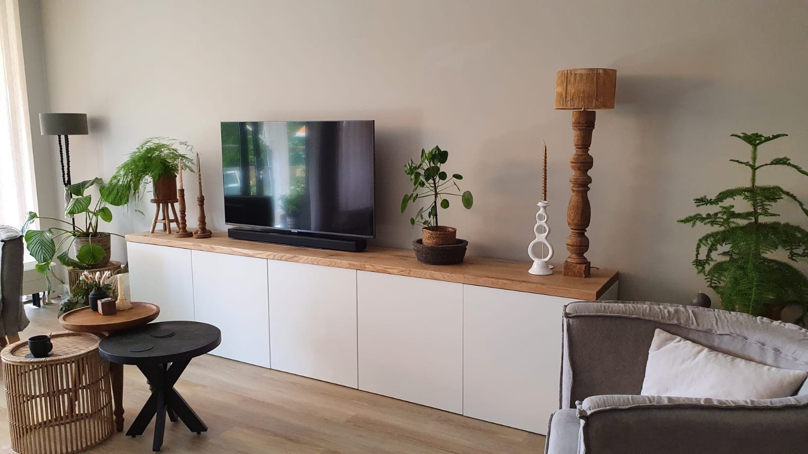 IKEA Besta Top Solid Oak IKEA Hack 42mm Thick Oak Etsy UK