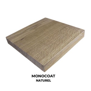 Plateau en chêne pour table de chevet IKEA Hemnes 46,5x35,4x2cm Monocoat Naturel
