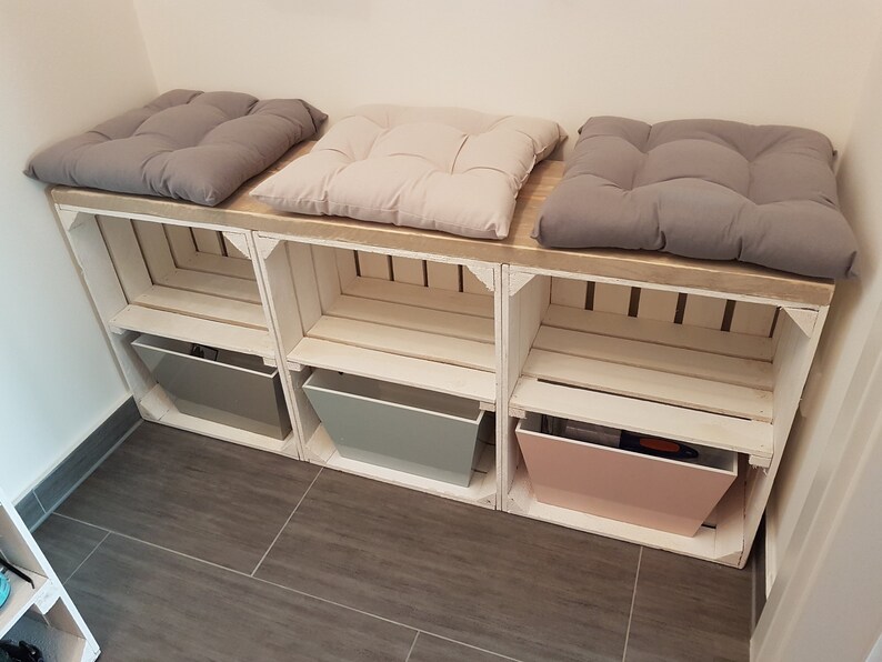 Caja de frutas Gabinete blanco con estante blanco 3 | Etsy