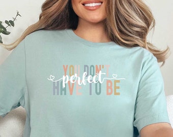 Inspirational Quote Svg File 'Perfect' Svg/Png/Eps and Dxf: Motivational Self-Love Design for Shirts and Self-Care Projects“