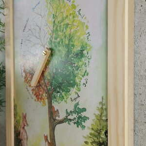 Unendlicher Kalender "tierisch Bunt" Aquarell, Zeitgefühl, Kalender für