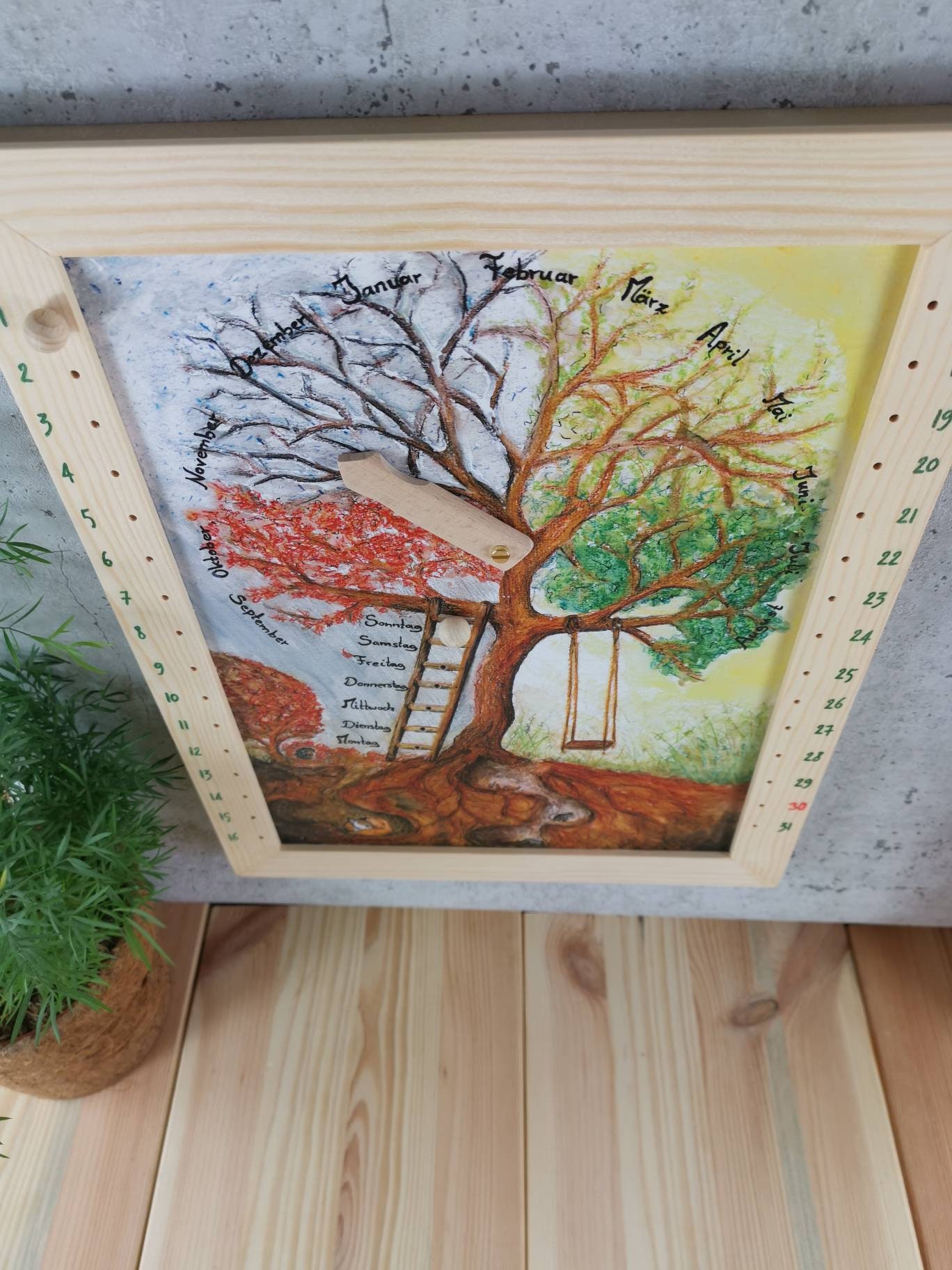 Kalender Waldorfstil Waldorf Montessori Jahreszeitentisch - Etsy.de