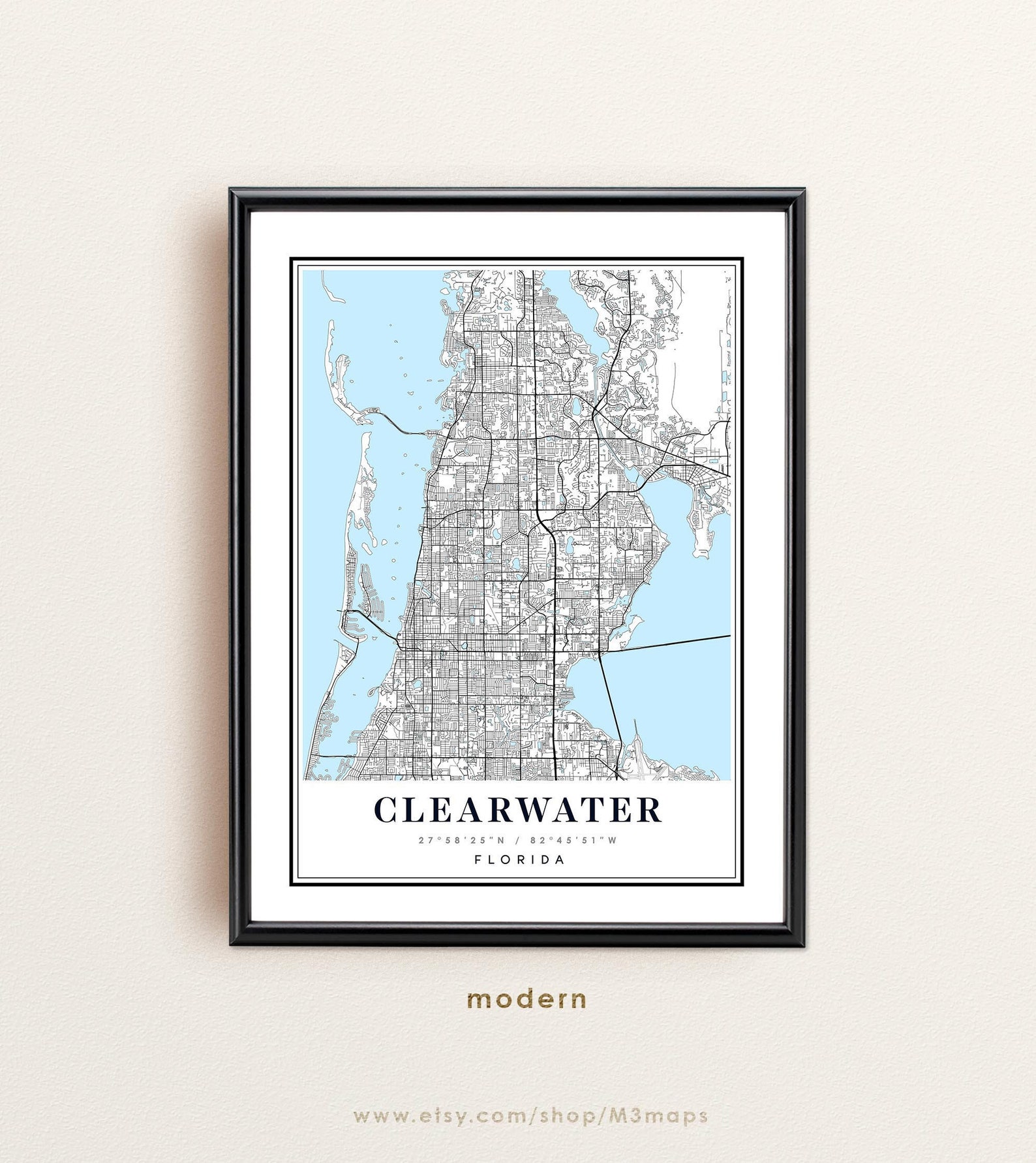 Clearwater Florida Map - 28keo1u