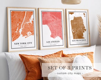 Personalized City Map Print: Custom Location Art