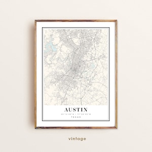 Austin Texas map, Austin TX map, Austin city map, Austin print, Austin poster, Austin art, Austin map, Custom map prints