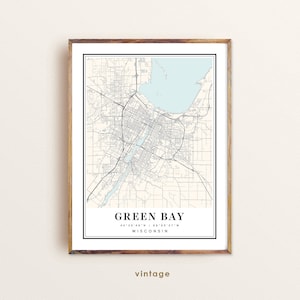 Mappa di Green Bay, Wisconsin, mappa di Green Bay, WI, mappa della città di Green Bay, stampa di Green Bay, poster di Green Bay, arte di Green Bay, mappa di Green Bay, mappa personalizzata