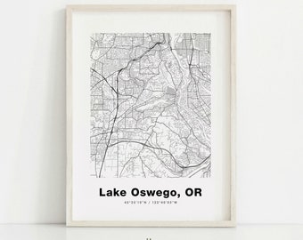 Lake Oswego Poster - Etsy