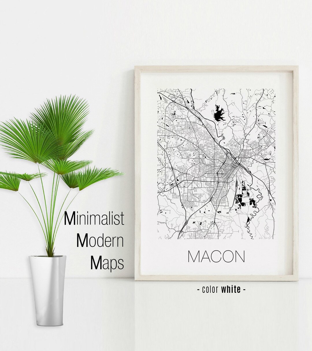 Macon Georgia Macon GA Map Macon Map Macon Print Macon - Etsy